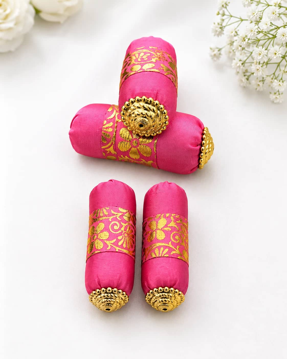 Laddu Gopal Silk Takiya (Pillow) Set