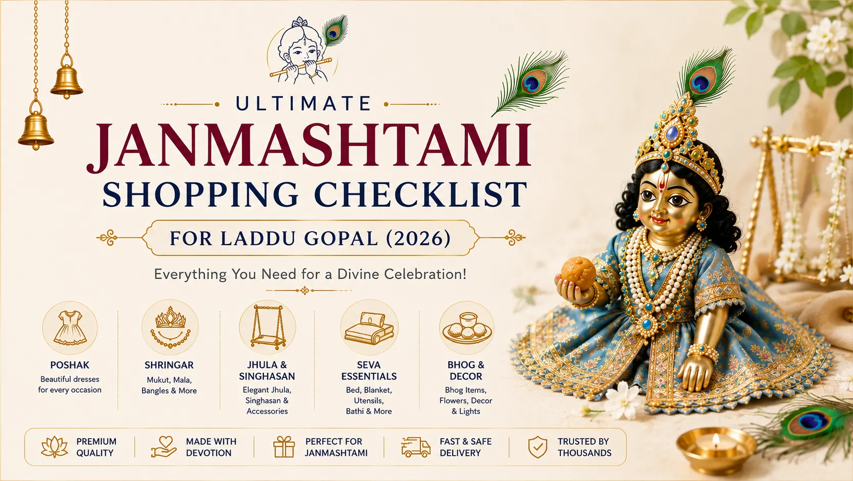 Ultimate Janmashtami Shopping Checklist for Laddu Gopal (2026)