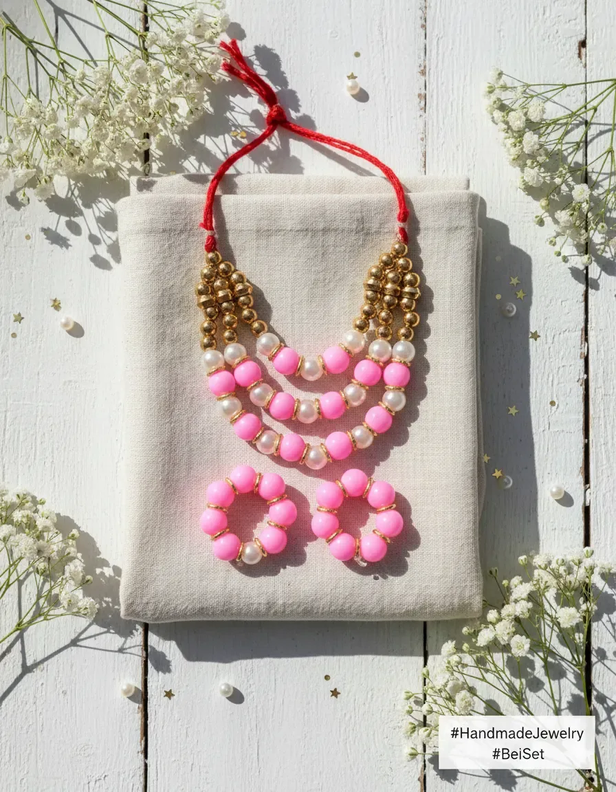 Handmade Multi-Layer Bead Set with Bangles