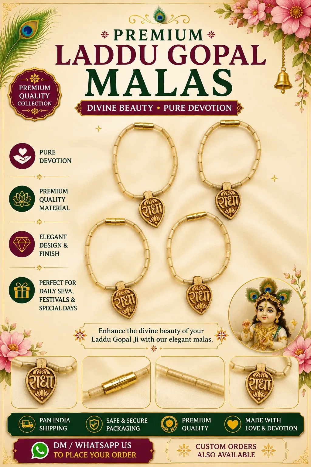 Premium Laddu Gopal Mala