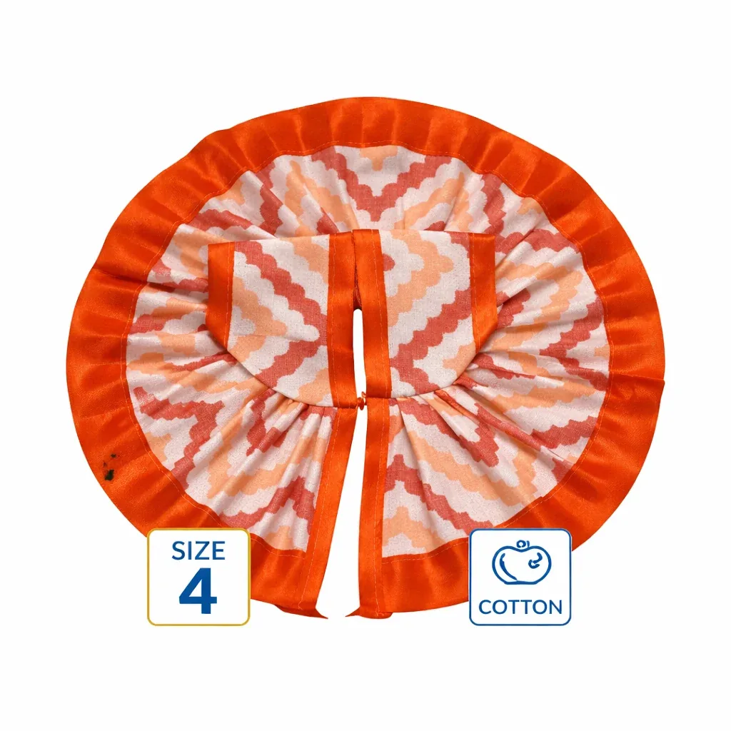 Zigzag Print Cotton Poshak (Size 4)
