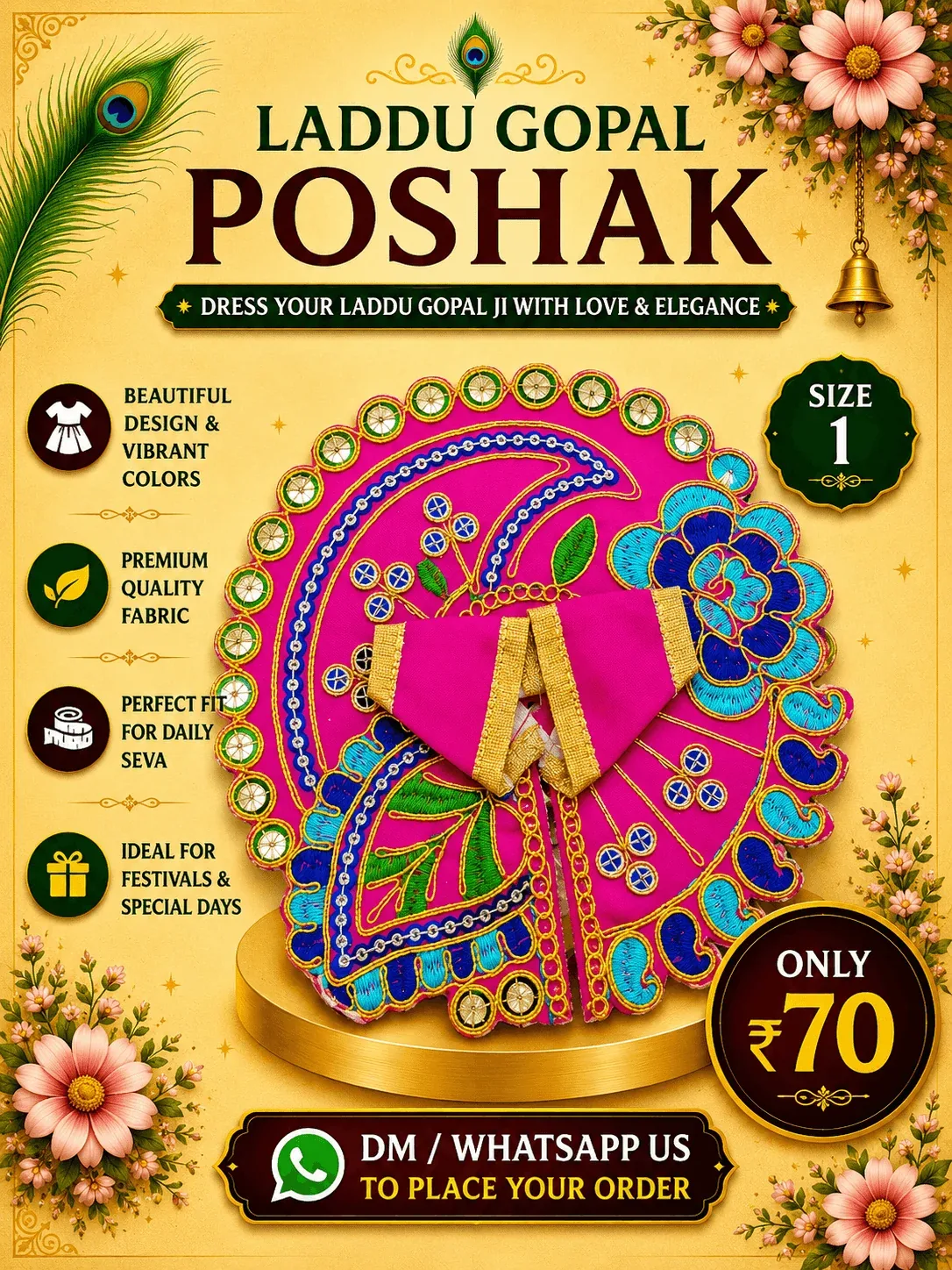 Pink Paisley Festival Poshak