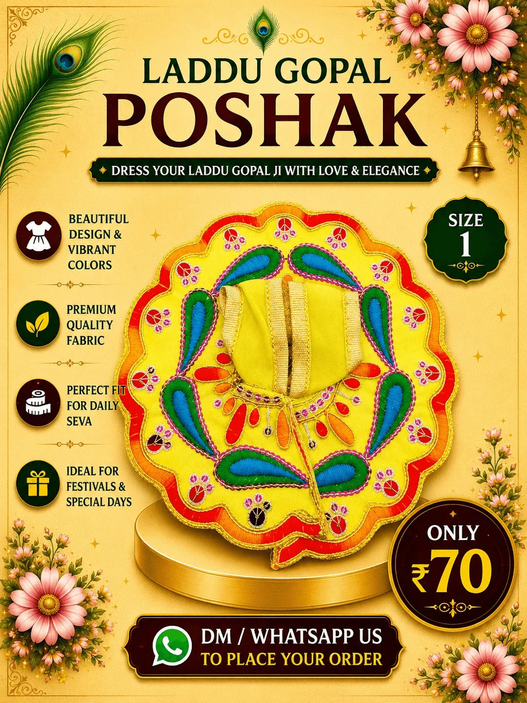 Yellow Classic Festival Poshak
