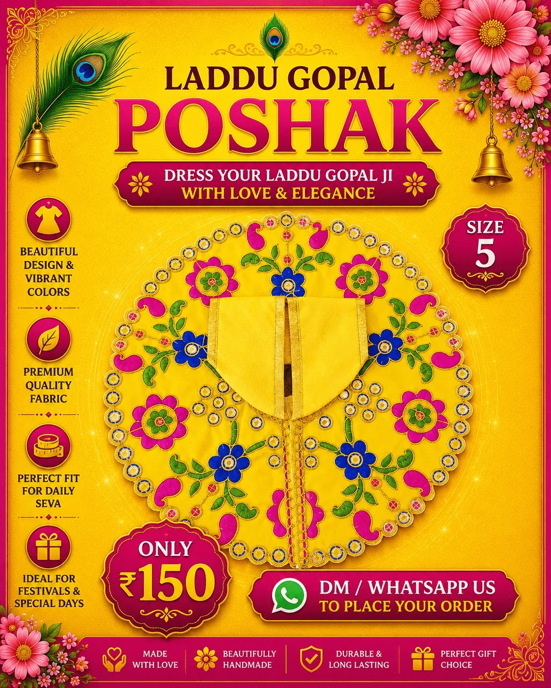 Sunny Yellow Petal Poshak