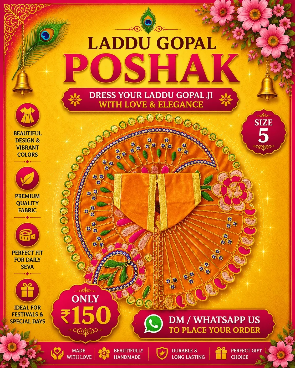 Sunset Orange Lotus Poshak