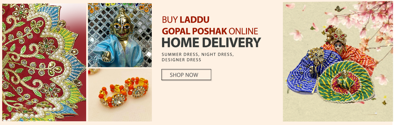Buy The Holy Mart Premium Heavy Work Silk Ladoo Gopal Krishna Dress (6  Size) Laddu Gopal poshak Size 6|Laddu Gopal Festival Dress Online at  desertcartINDIA